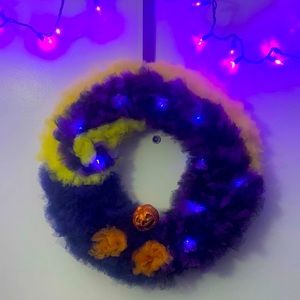 Nightmare before Christmas wreath!🎃💜🧡